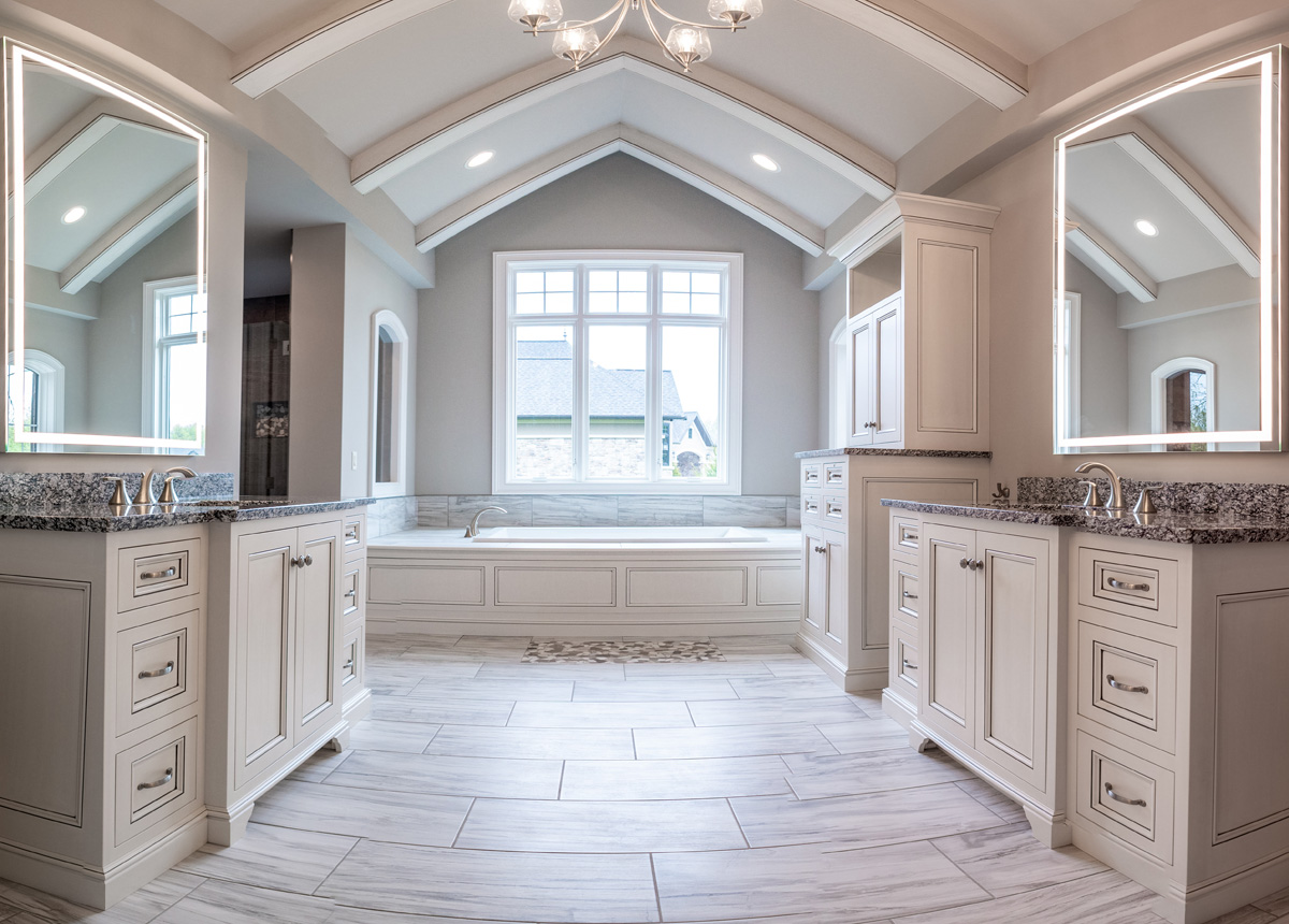 Interior of a completed custom home